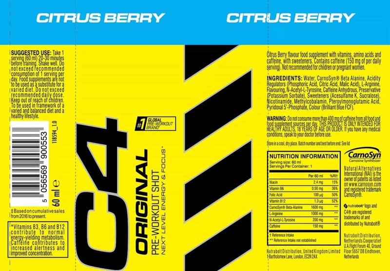 C4 Original Shot Energético