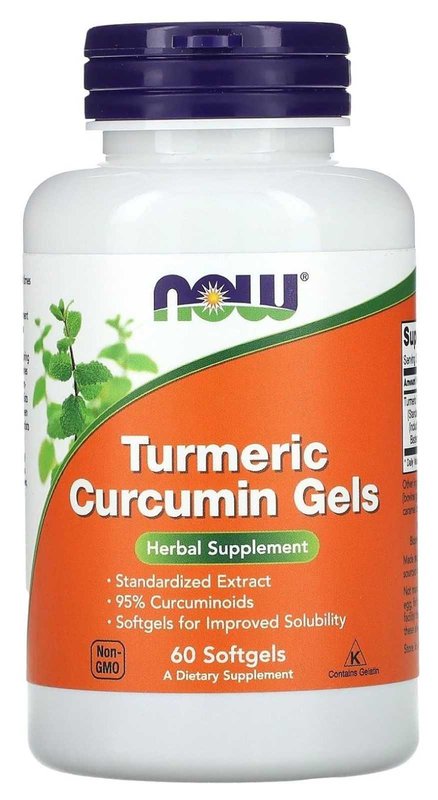 Curcumina de Curcuma em cápsulas moles