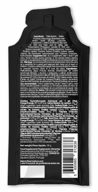 Energy Gel com Cafeína Profissional Cereja e Cola