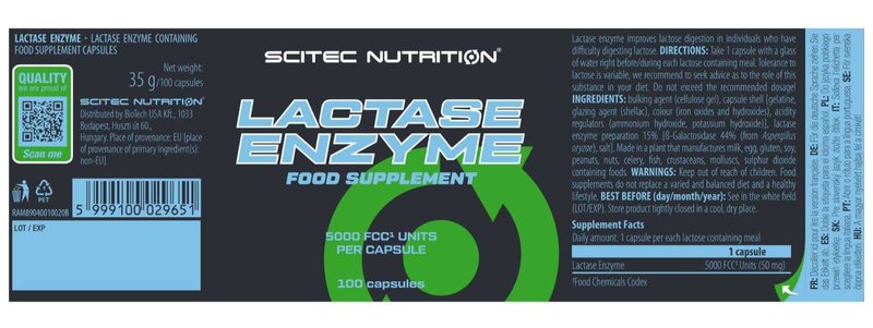 Enzima Lactase