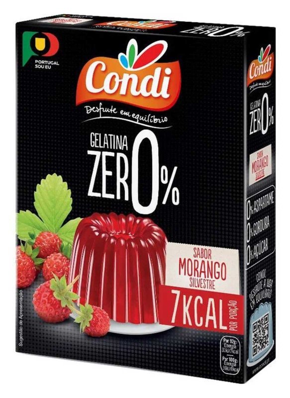 Gelatina Zero de Morango