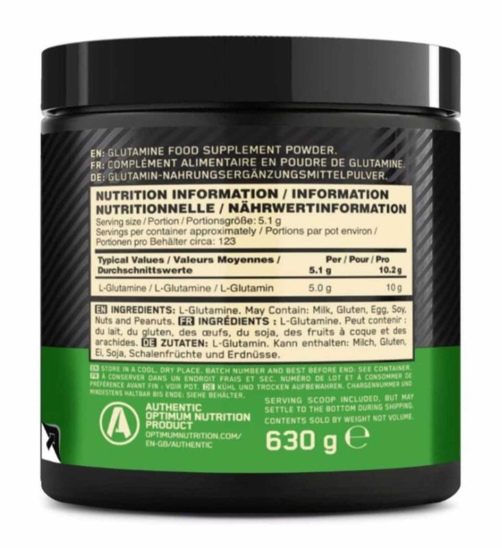 Glutamina em pó