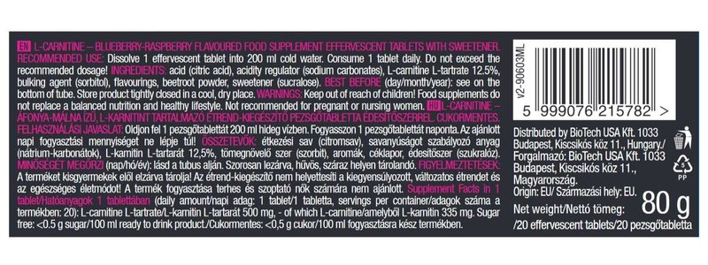 L-Carnitina Efervescente