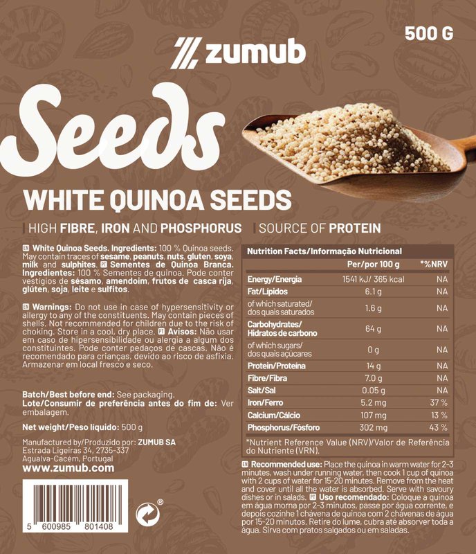 Sementes de Quinoa Branca
